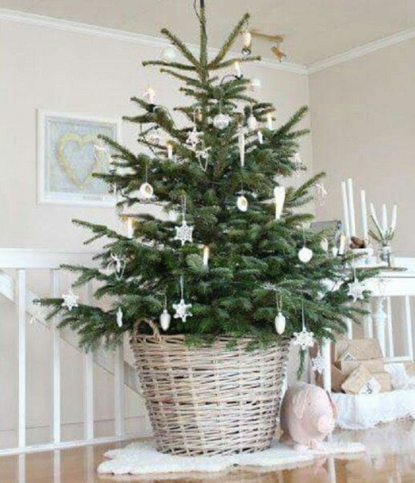 Árvore de natal tradicional ou árvore de natal criativa