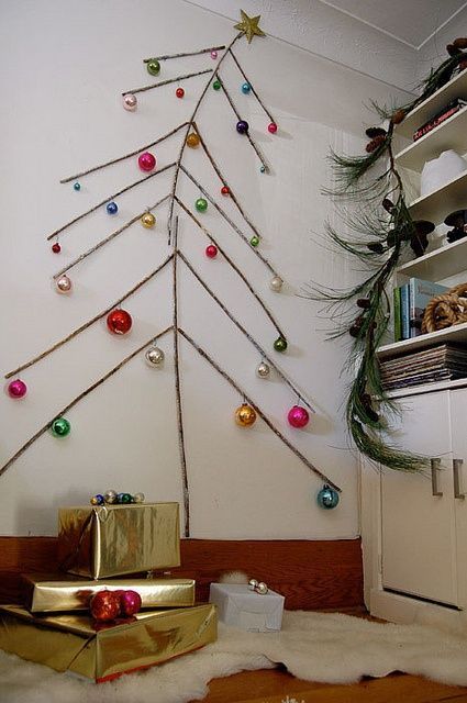 Árvore de natal de parede - árvore de natal criativa