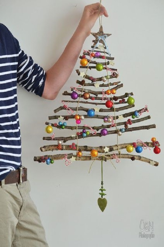 Árvore de natal de parede - árvore de natal criativa