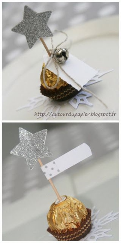 DIY - decoração de mesa de Natal - Ferrero Rocher