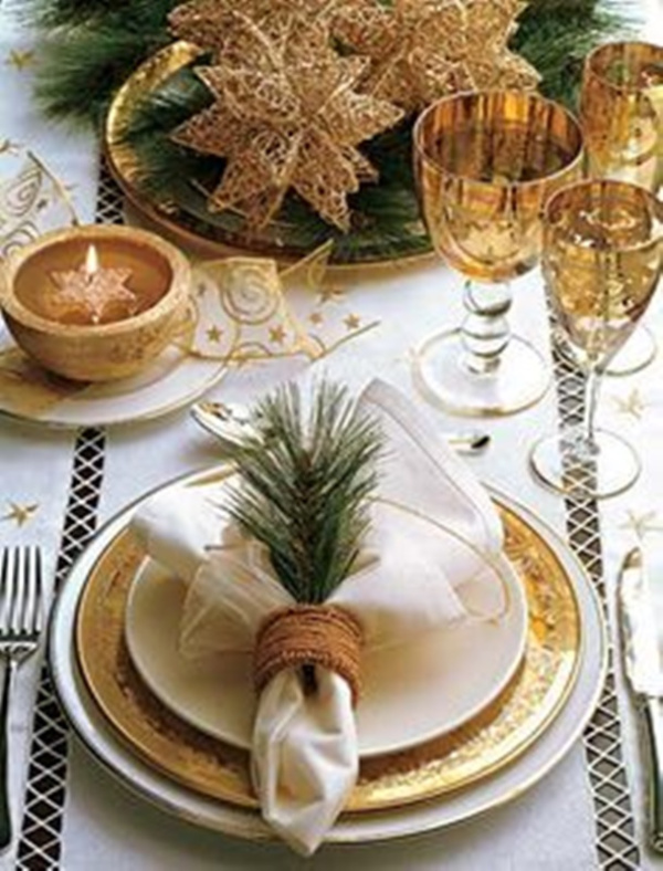 DIY - decoração de mesa de Natal