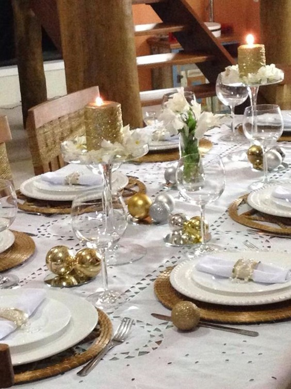DIY - decoração de mesa de Natal