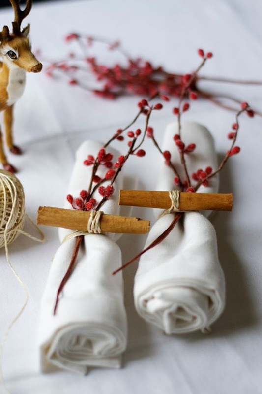 DIY - decoração de mesa de Natal
