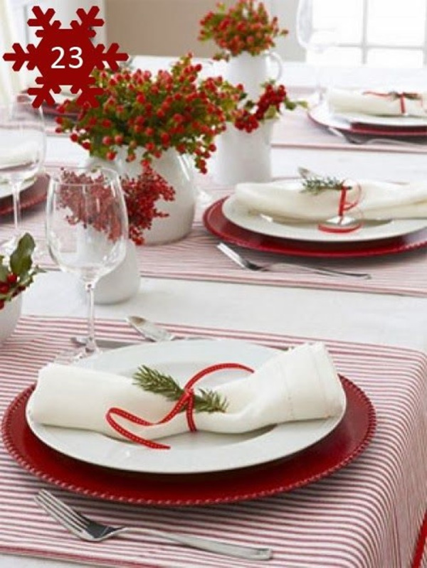 DIY - decoração de mesa de Natal