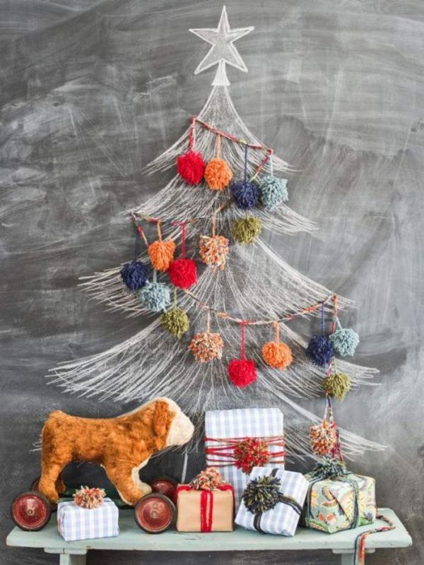 Preparando o Natal: +26 ideias de árvore de Natal criativa e moderna