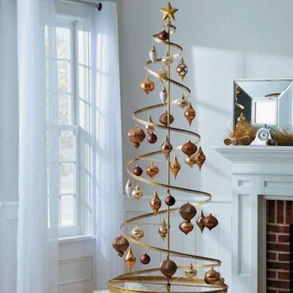 Preparando o Natal: +26 ideias de árvore de Natal criativa e moderna