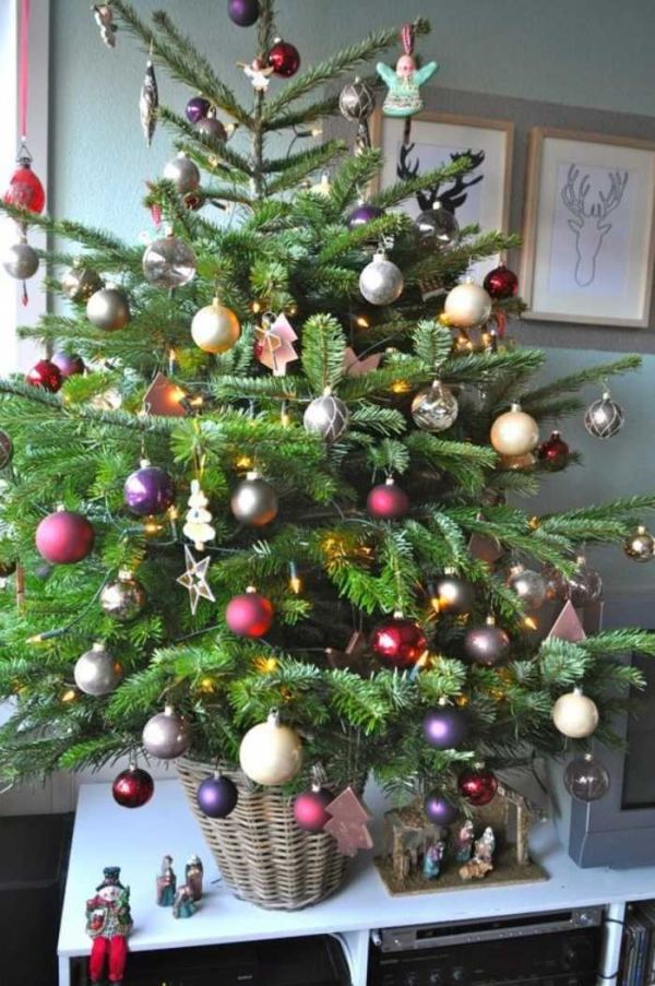 Preparando o Natal : 19 ideias de árvore de Natal tradicional
