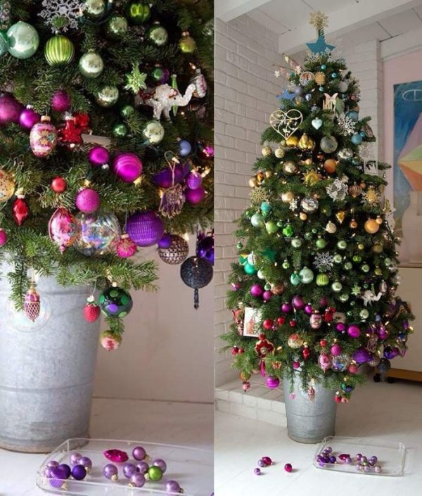 Preparando o Natal : 19 ideias de árvore de Natal tradicional