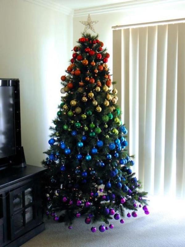 Preparando o Natal : 19 ideias de árvore de Natal tradicional