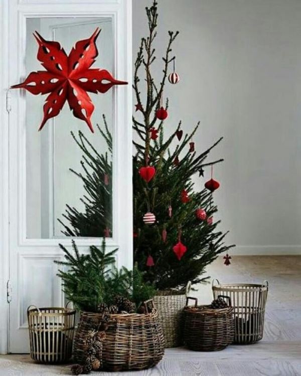 Preparando o Natal : 19 ideias de árvore de Natal tradicional