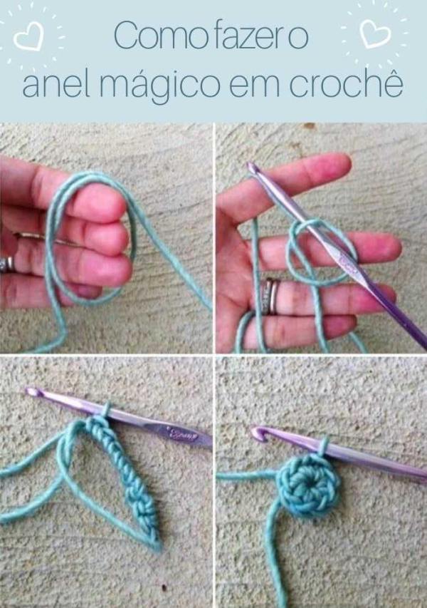 20 Valiosas dicas de crochê - Anel mágico