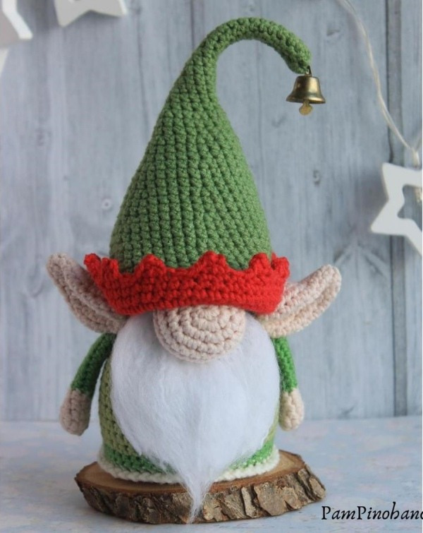 Gnomos amigurumi da sorte para presentear