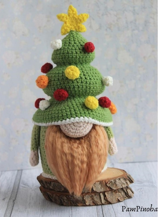 Gnomos amigurumi da sorte para presentear