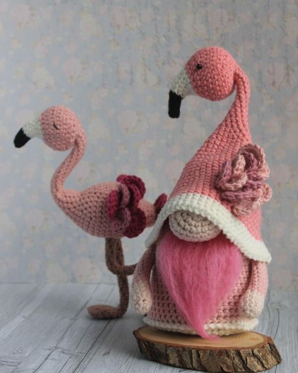 Gnomos amigurumi da sorte para presentear