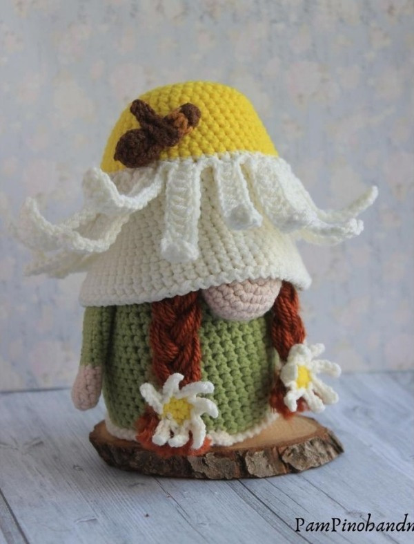 Gnomos amigurumi da sorte para presentear
