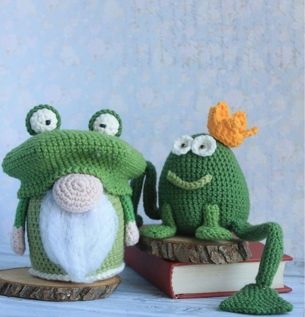 Gnomos amigurumi da sorte para presentear