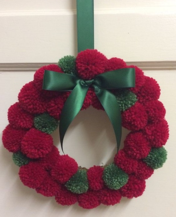 23 Ideias de como fazer enfeites de Natal com pompom
