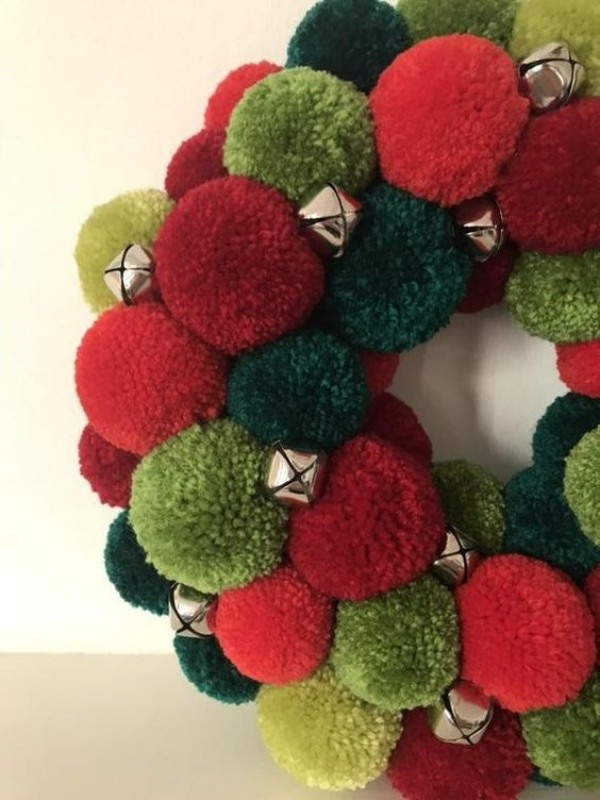 23 Ideias de como fazer enfeites de Natal com pompom