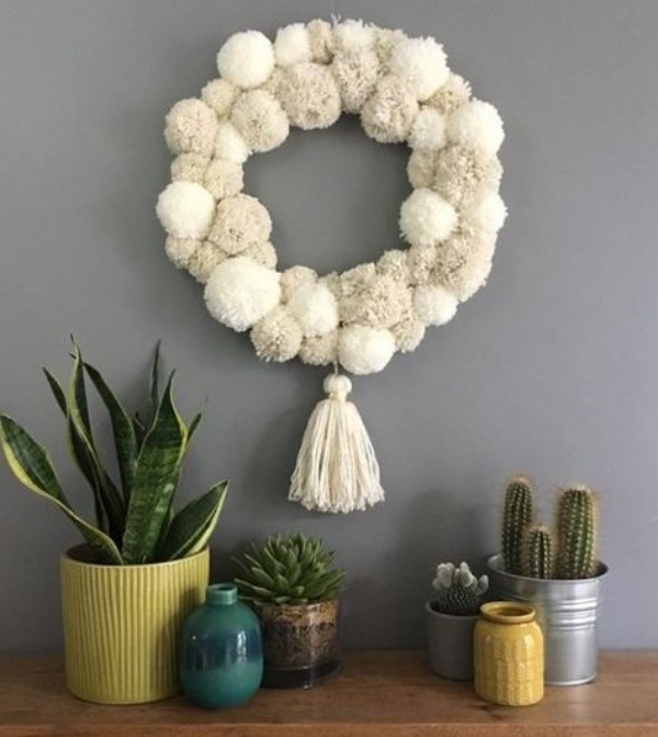 23 Ideias de como fazer enfeites de Natal com pompom