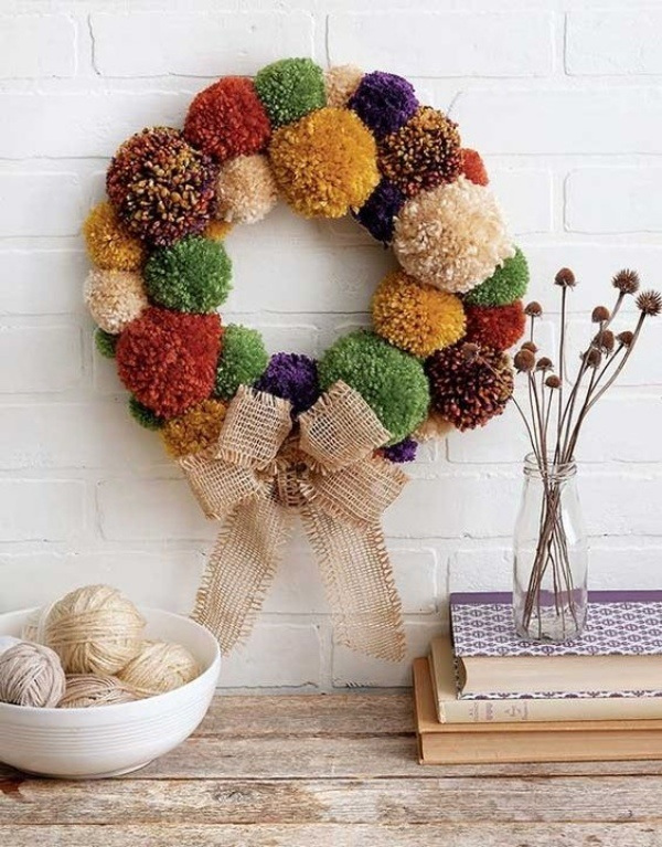 23 Ideias de como fazer enfeites de Natal com pompom