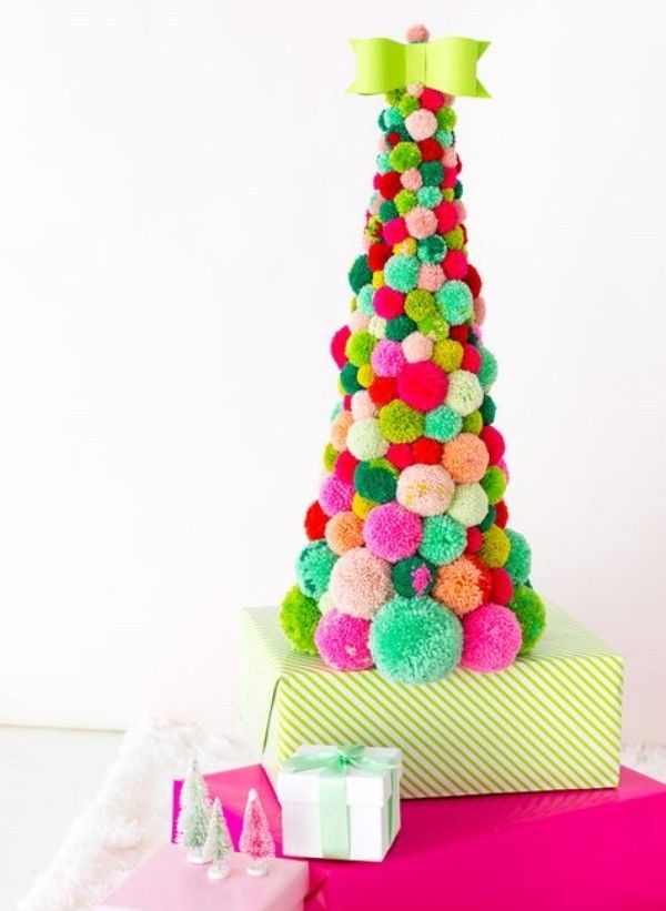 23 Ideias de como fazer enfeites de Natal com pompom