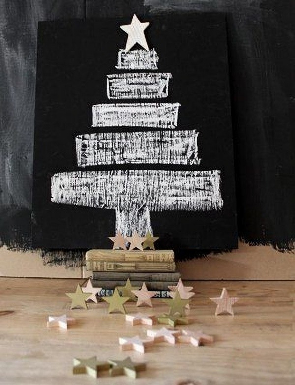 Desenhando o Natal: Árvore de Natal na lousa