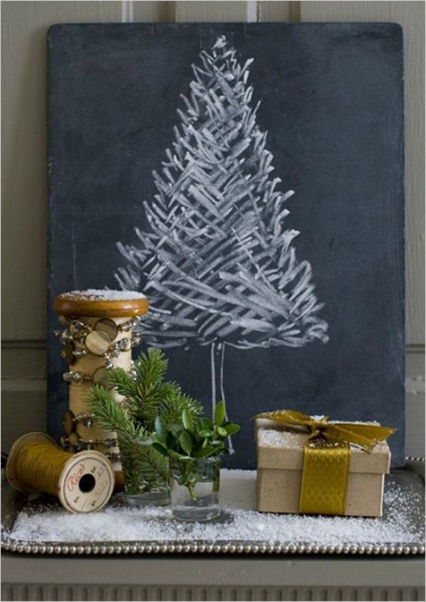 Desenhando o Natal: Árvore de Natal na lousa