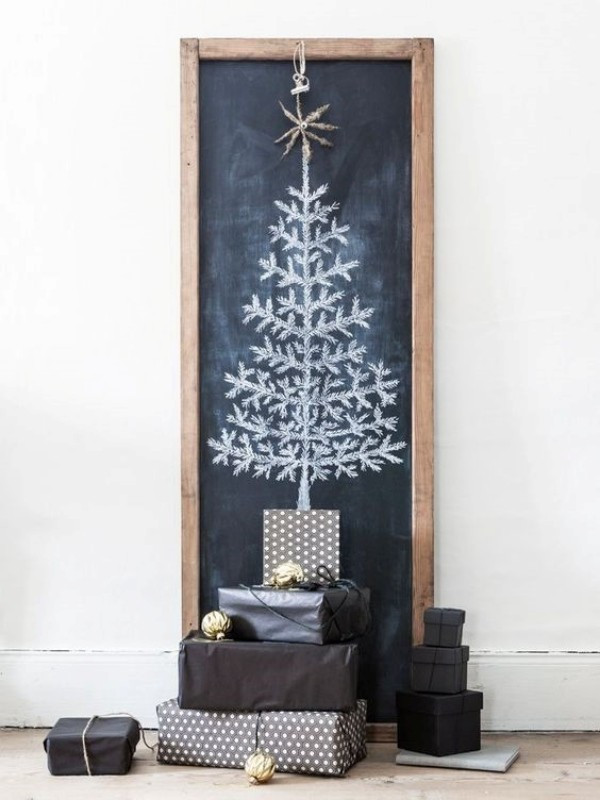 Desenhando o Natal: Árvore de Natal na lousa