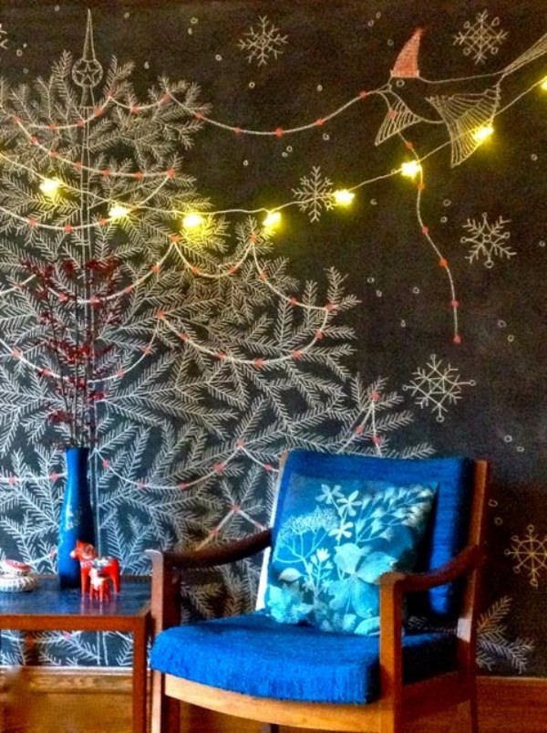 Desenhando o Natal: Árvore de Natal na lousa