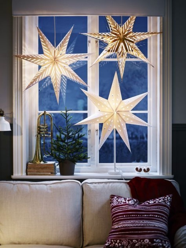 +17 ideias de decoração de Natal na janela