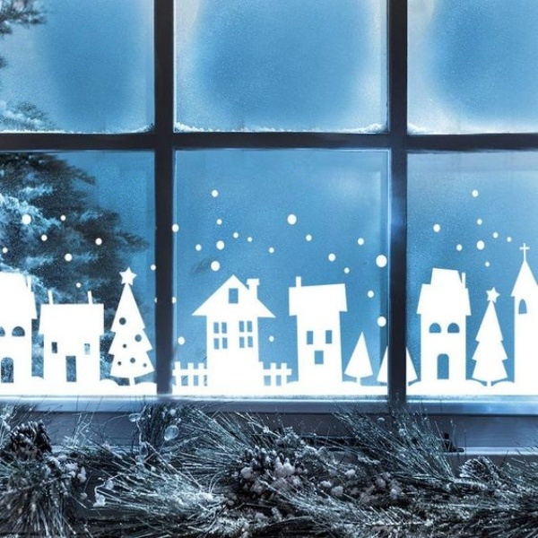 +17 ideias de decoração de Natal na janela