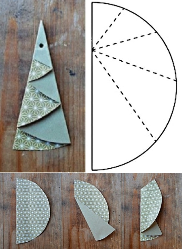 Preparando o Natal: Árvores de Natal de Papel