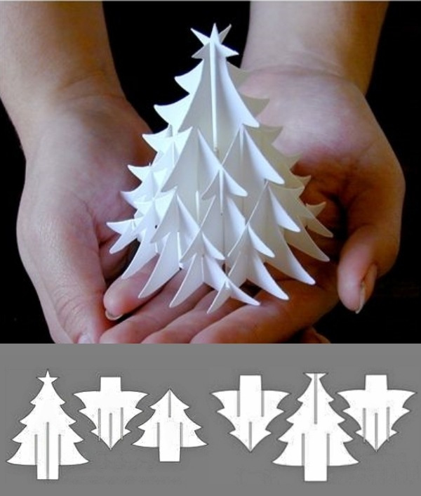 Preparando o Natal: Árvores de Natal de Papel