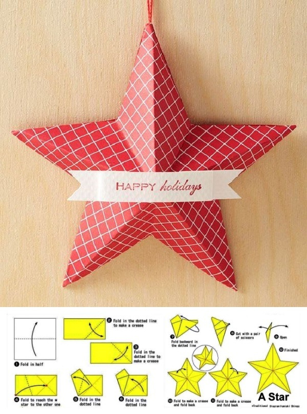 Preparando o Natal: 18 Ideias de Enfeites de Natal com Papel