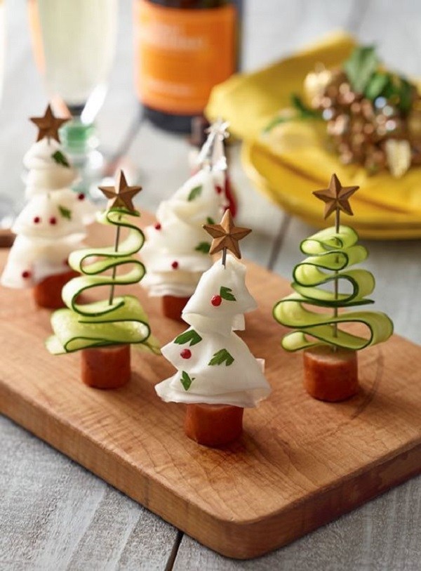 árvore de Natal comestível salgada