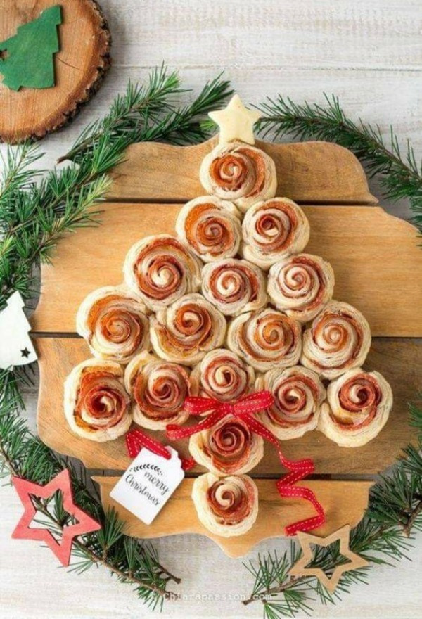 árvore de Natal comestível salgada