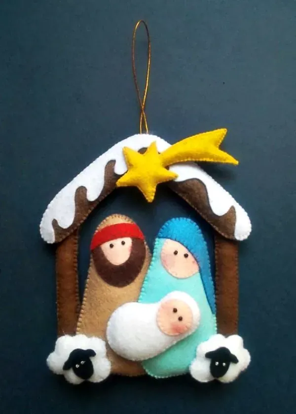 Preparando o Natal: O encanto do Natal com enfeites de feltro