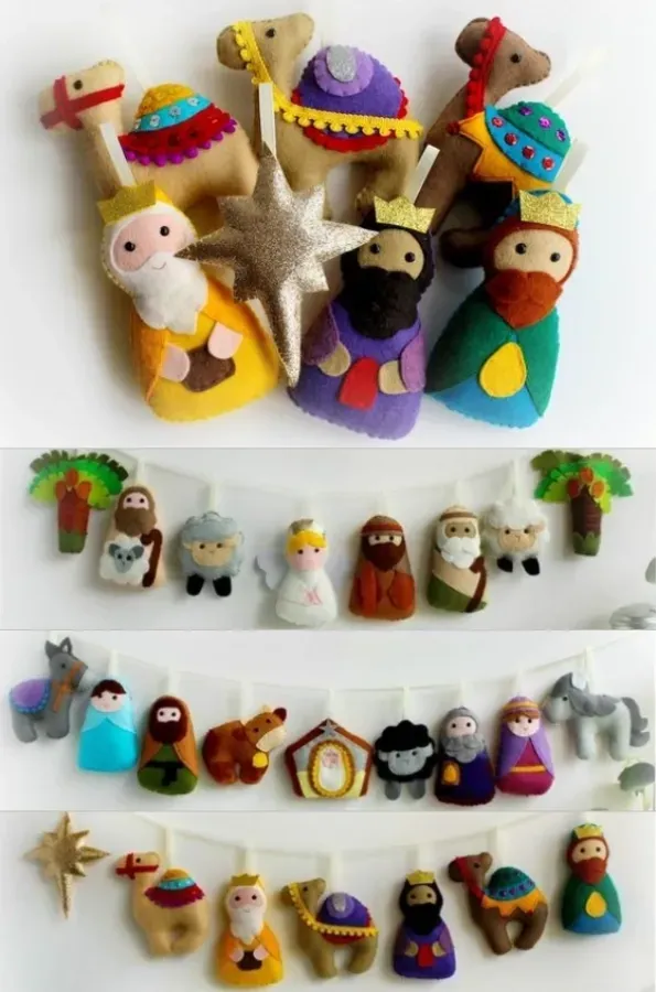 Preparando o Natal: O encanto do Natal com enfeites de feltro
