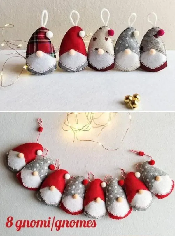 Preparando o Natal: O encanto do Natal com enfeites de feltro