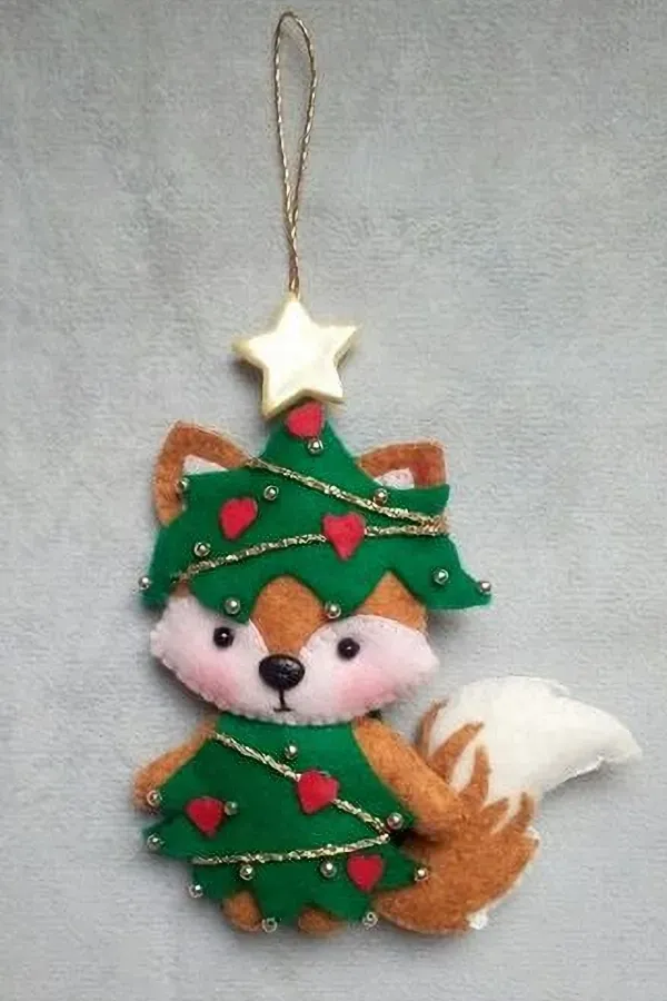 Preparando o Natal: 23 Ideias de enfeites de Natal com feltro