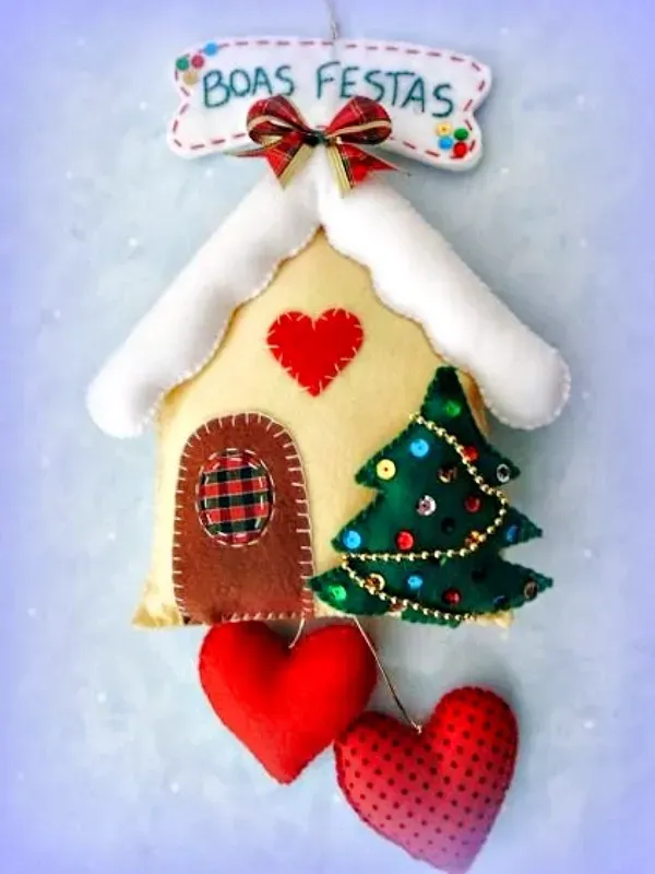 Preparando o Natal: 23 Ideias de enfeites de Natal com feltro