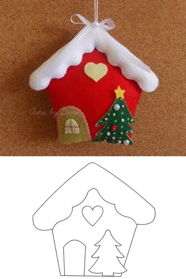 Preparando o Natal: 23 Ideias de enfeites de Natal com feltro