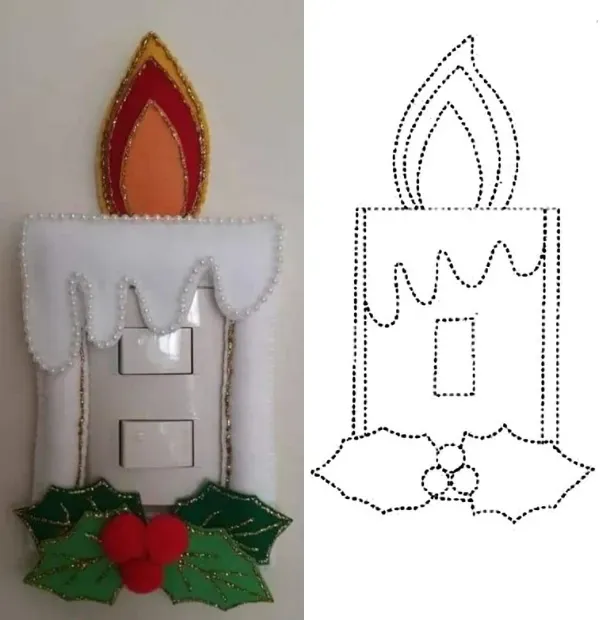 Preparando o Natal: 23 Ideias de enfeites de Natal com feltro