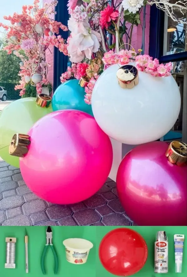 Preparando o Natal: Super ideias de enfeites de Natal gigantes