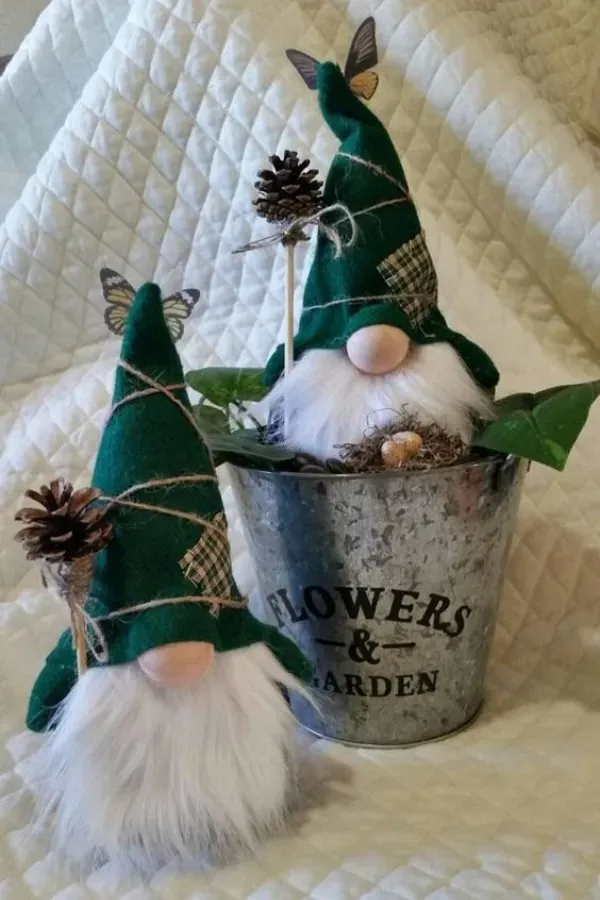 Preparando o Natal: Ideias de Gnomos da sorte de Natal