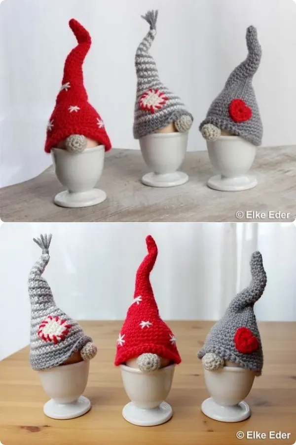 Preparando o Natal: Enfeites de Natal com gnomos da sorte