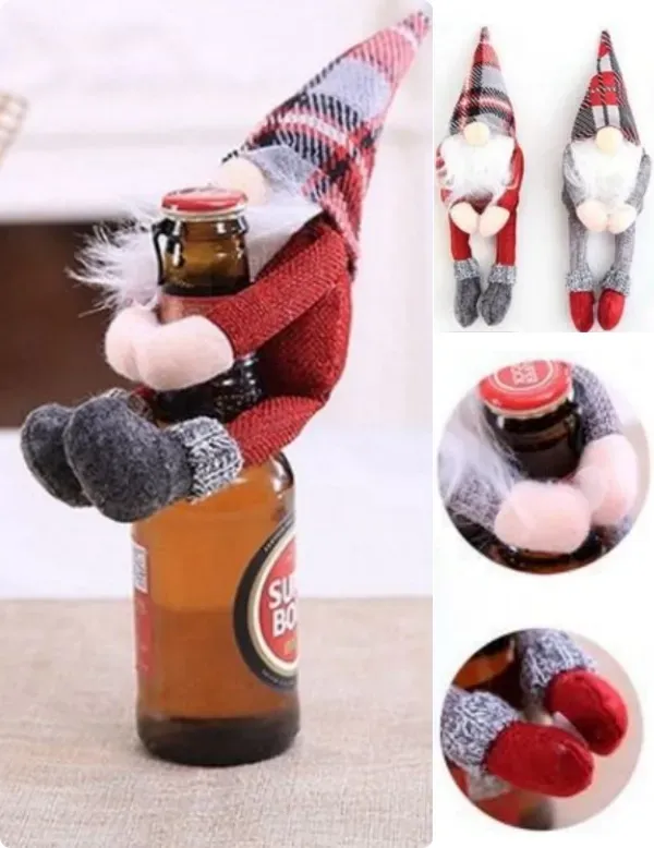 Preparando o Natal: Enfeites de Natal com gnomos da sorte