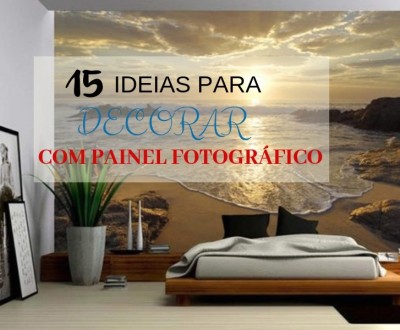 15 ideias para decorar com painel fotográfico
