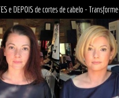 Moda anti-idade: antes e depois de corte de cabelo