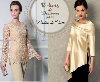 Moda anti-idade: Blusinhas para bodas de ouro